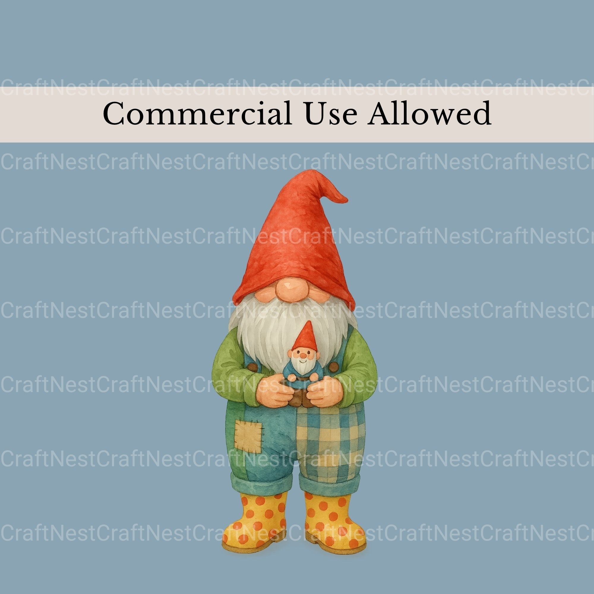 Gnomes Gardening 3 Clipart Bundle - CraftNest - Digital Crafting and Art
