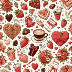 Valentine Red Seamless Digital Paper - CraftNest - Digital Crafting and Art