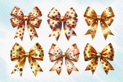 Gold Bow Clipart Bundle 3 - CraftNest - Digital Crafting and Art