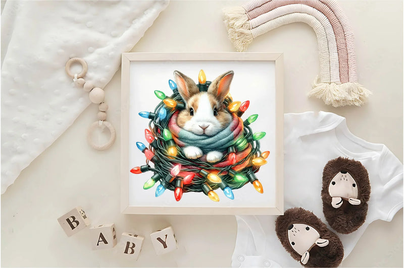 Christmas Rabbit Clipart Bundle - CraftNest - Digital Crafting and Art