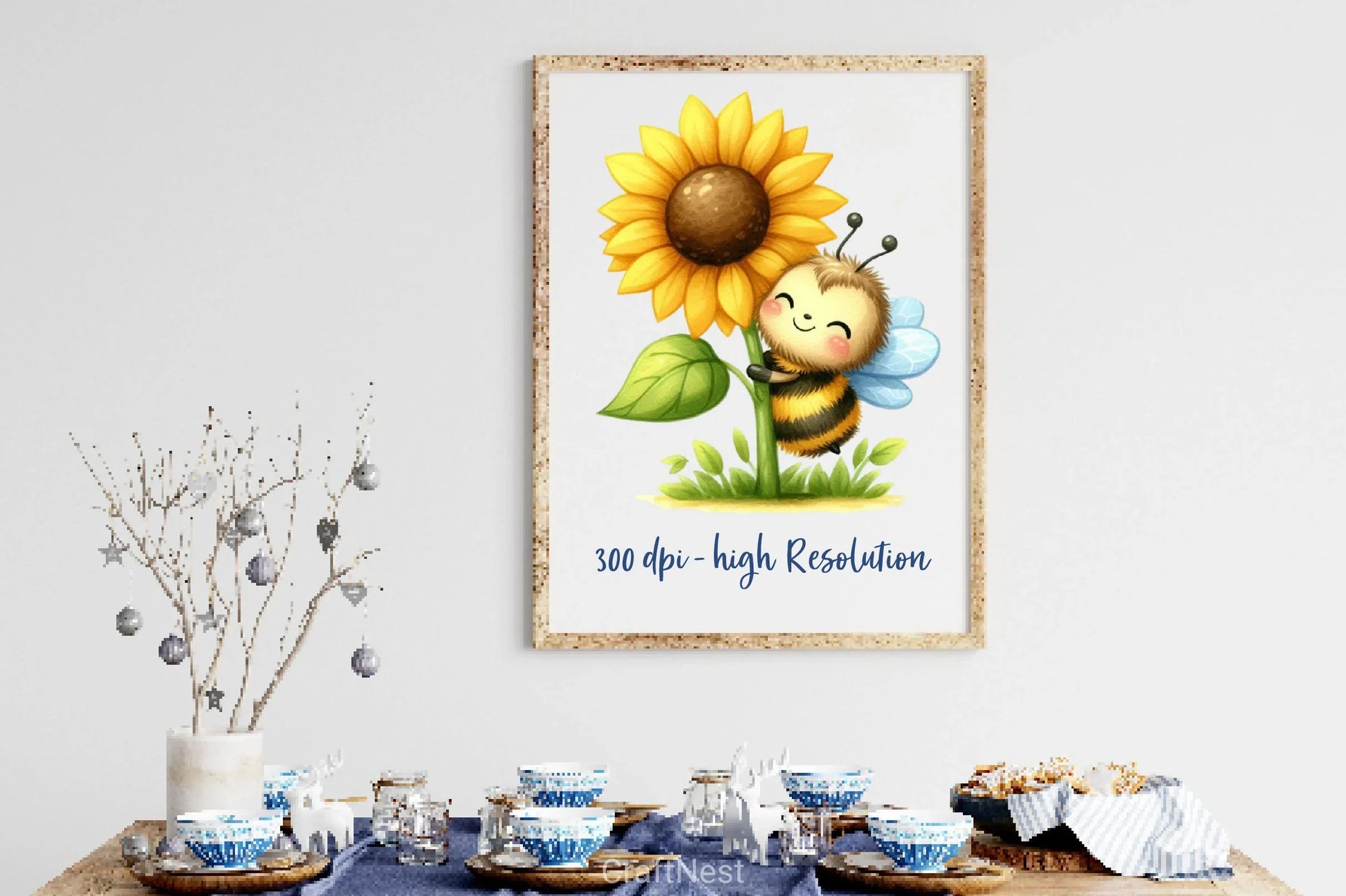 Bee Buzzing Sunflower Clipart Bundle 2 - CraftNest - Digital Crafting and Art