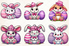 Cute Easter Bunny Clipart Bundle 36 - CraftNest - Digital Crafting and Art
