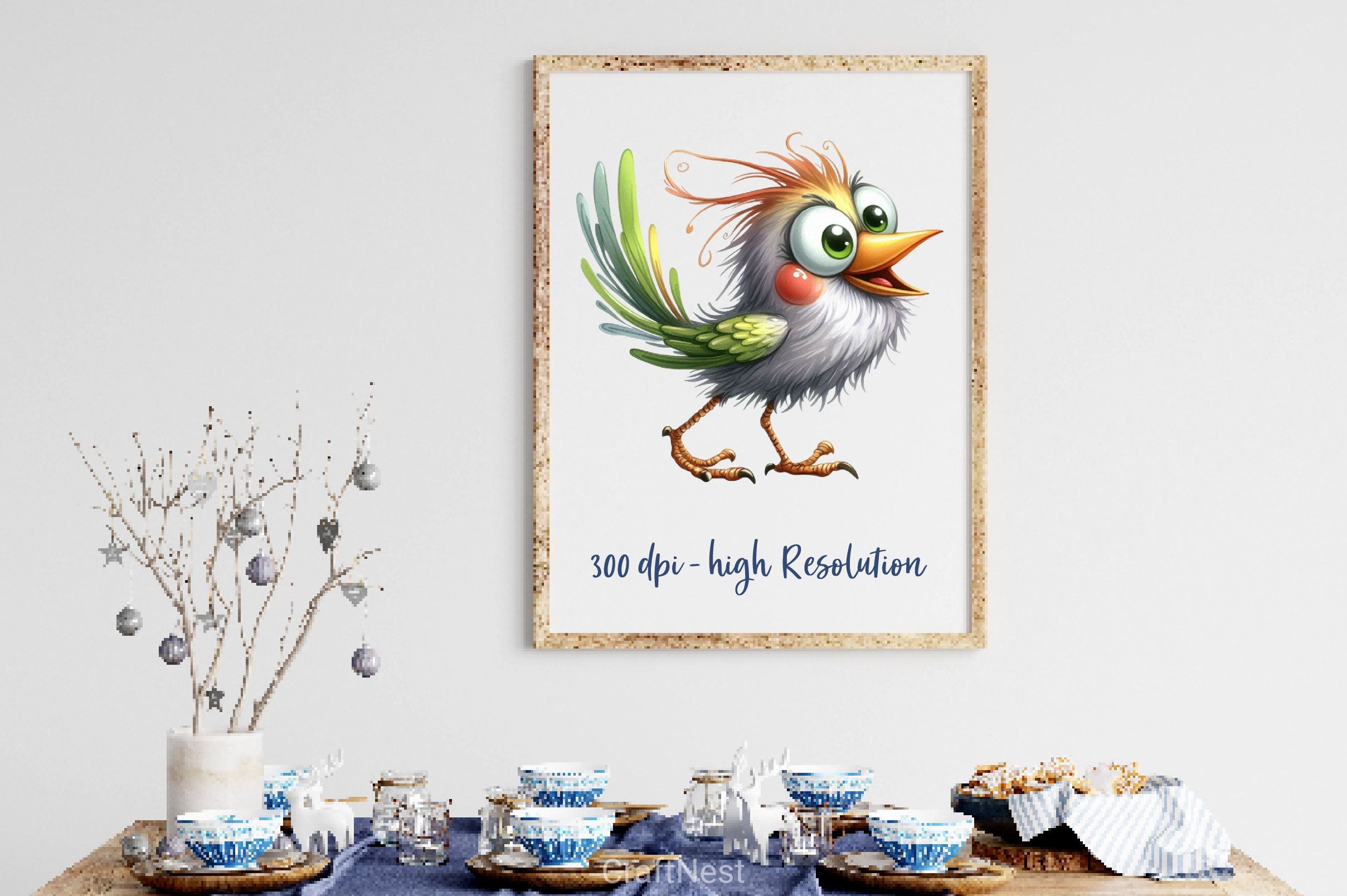 Crazy Funny Birds Clipart Bundle - CraftNest - Digital Crafting and Art