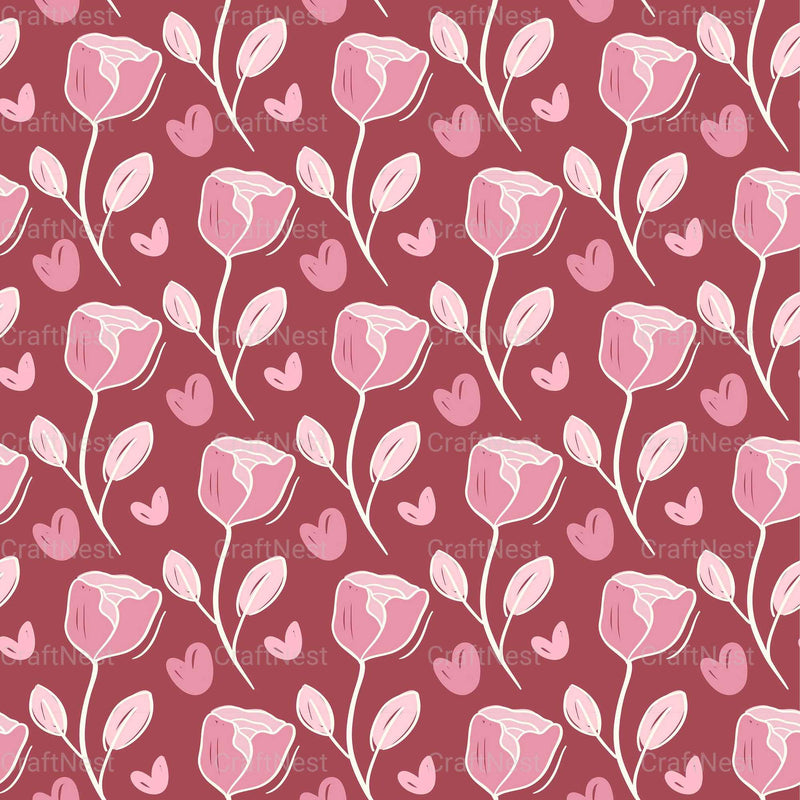 Valentines Day Seamless Digital Paper 1 - CraftNest - Digital Crafting and Art