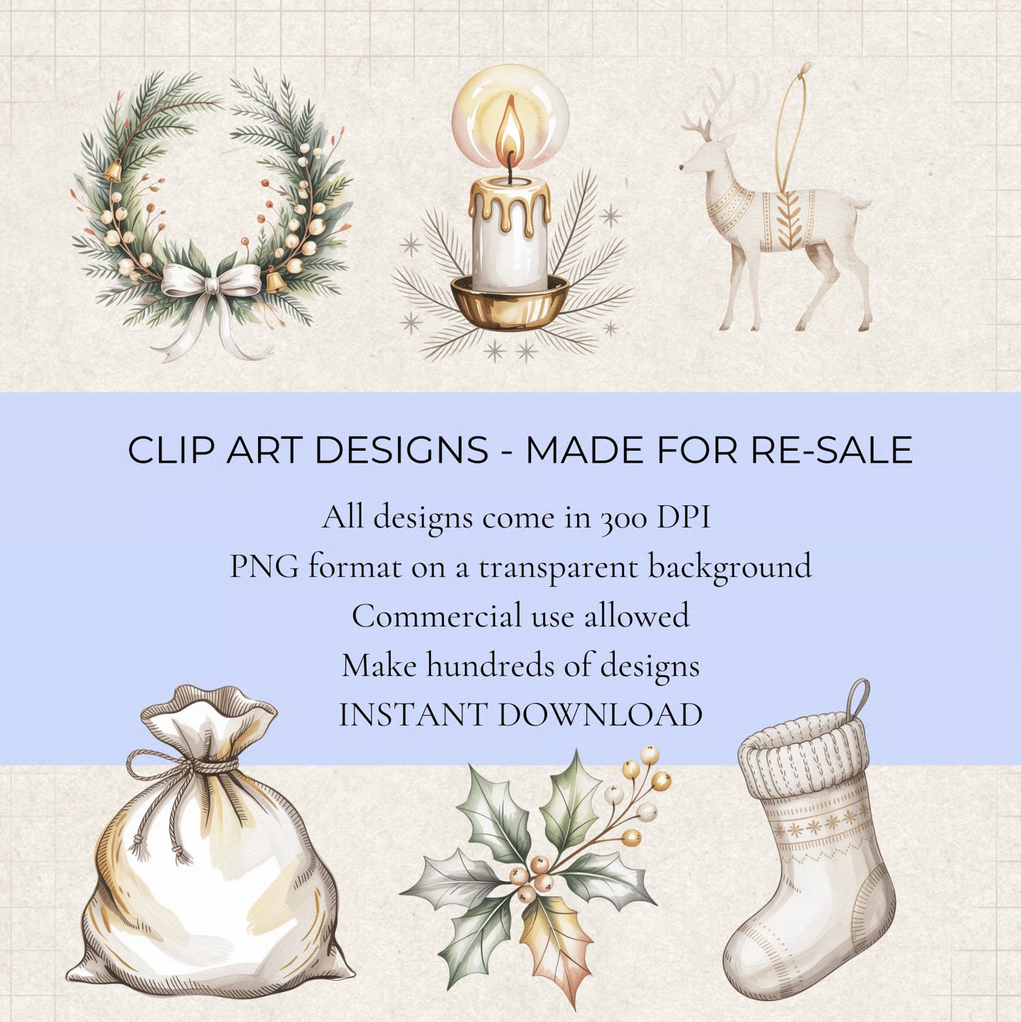 Christmas Nordic Clipart - CraftNest - Digital Crafting and Art
