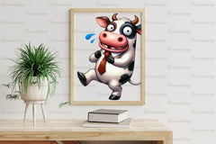 Crazy Funny Cow Clipart Bundle - CraftNest - Digital Crafting and Art