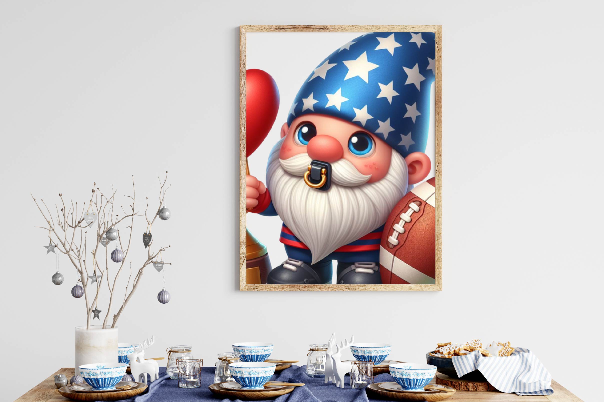 Adorable American Football Gnomes Clipart Bundle - CraftNest - Digital Crafting and Art