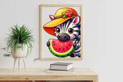 Summer Animals Enjoy Watermelon Clipart Bundle 2 - CraftNest - Digital Crafting and Art