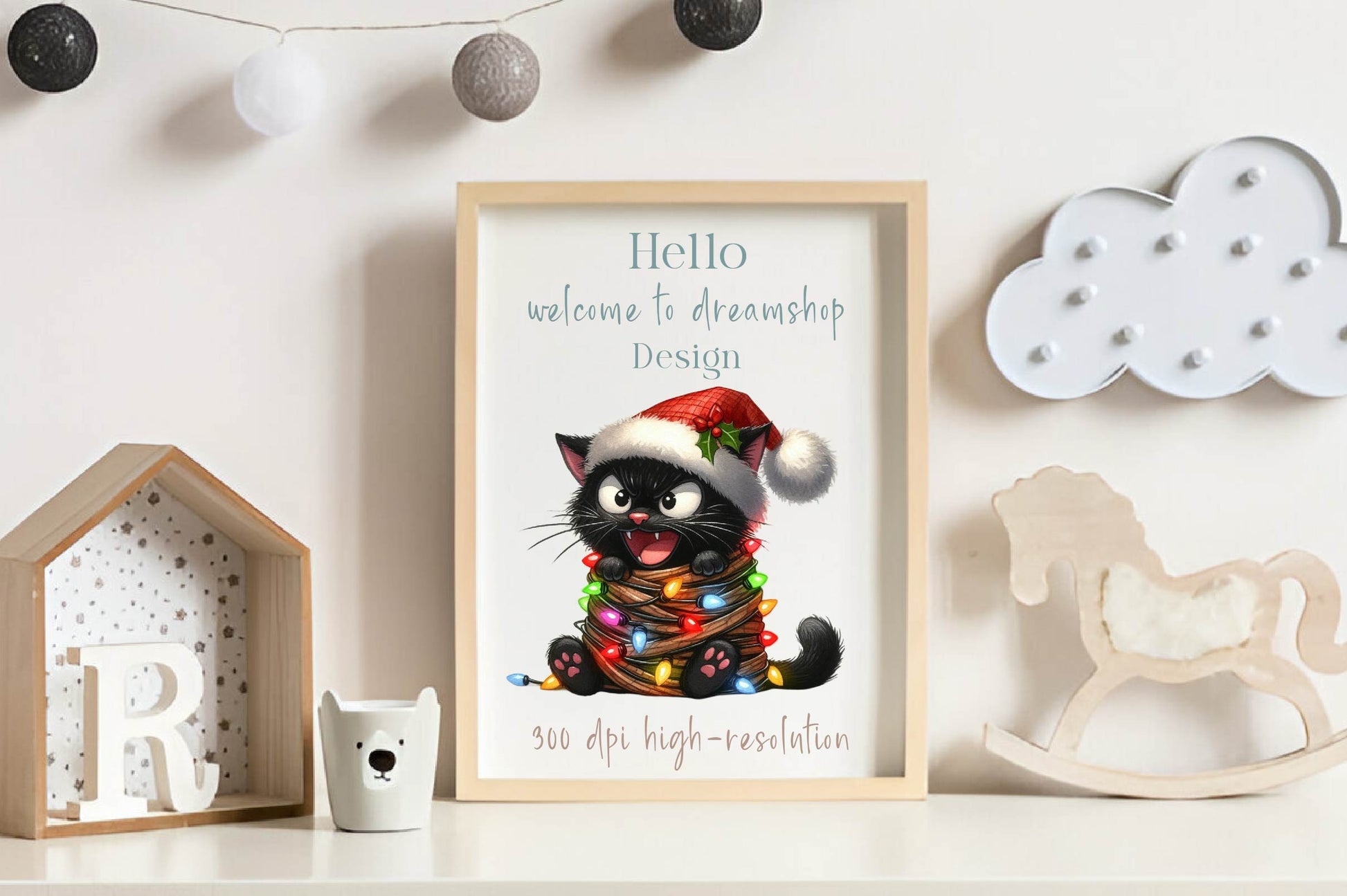 Funny Christmas Black Cat Clipart Bundle - CraftNest - Digital Crafting and Art