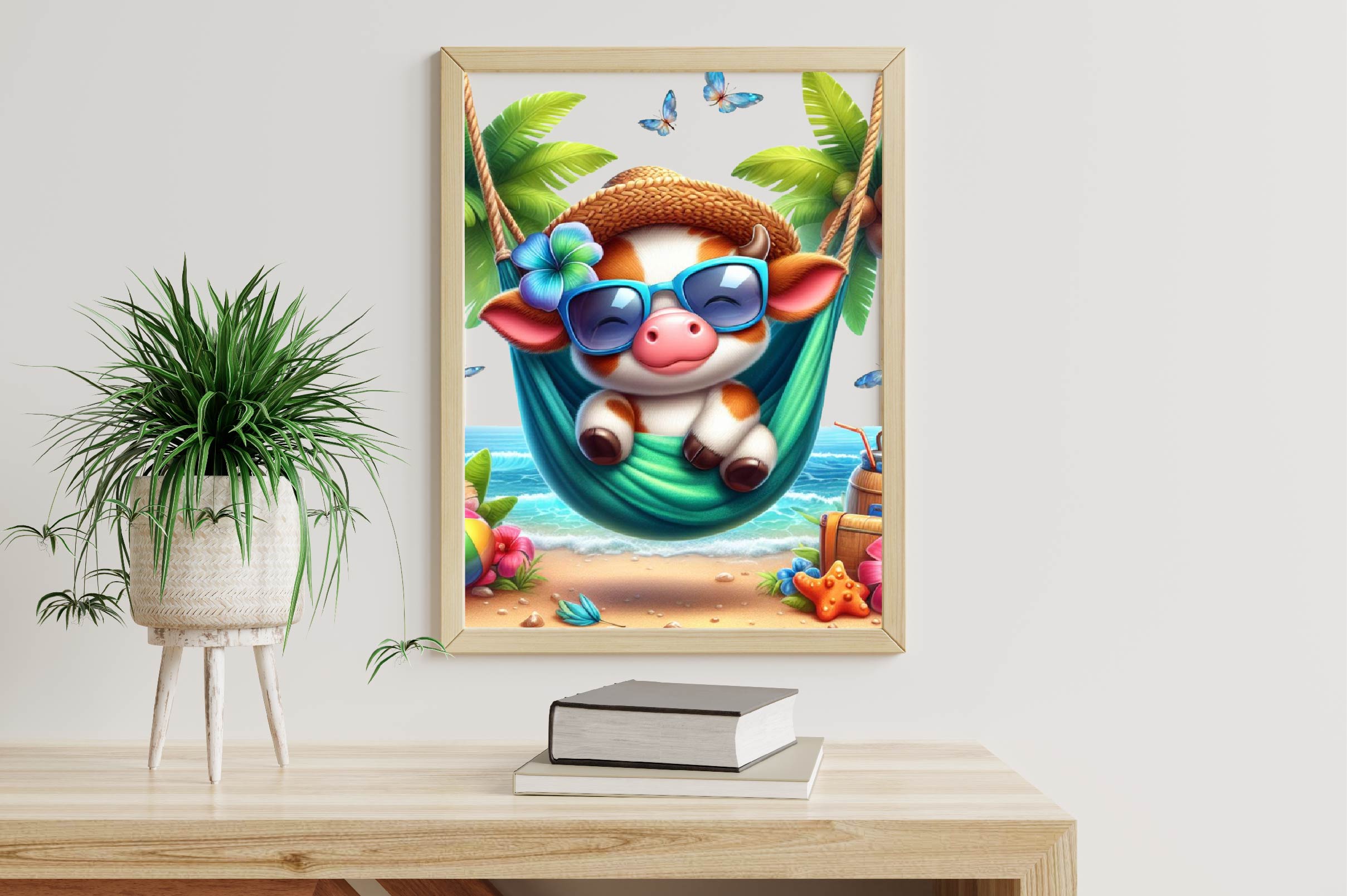 Hawaiian Funny Cows Clipart Bundle - CraftNest - Digital Crafting and Art