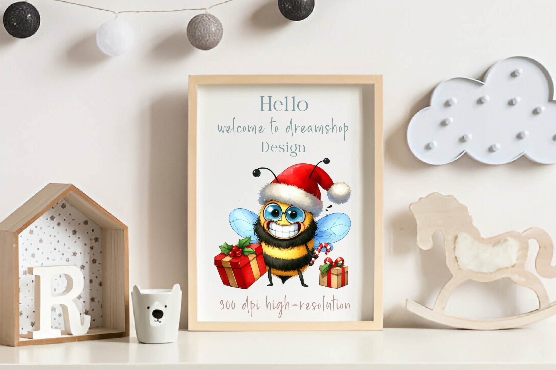 Christmas Funny Bee Clipart Bundle - CraftNest - Digital Crafting and Art