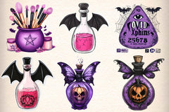 Goth Cosmetics Clipart Bundle - CraftNest - Digital Crafting and Art