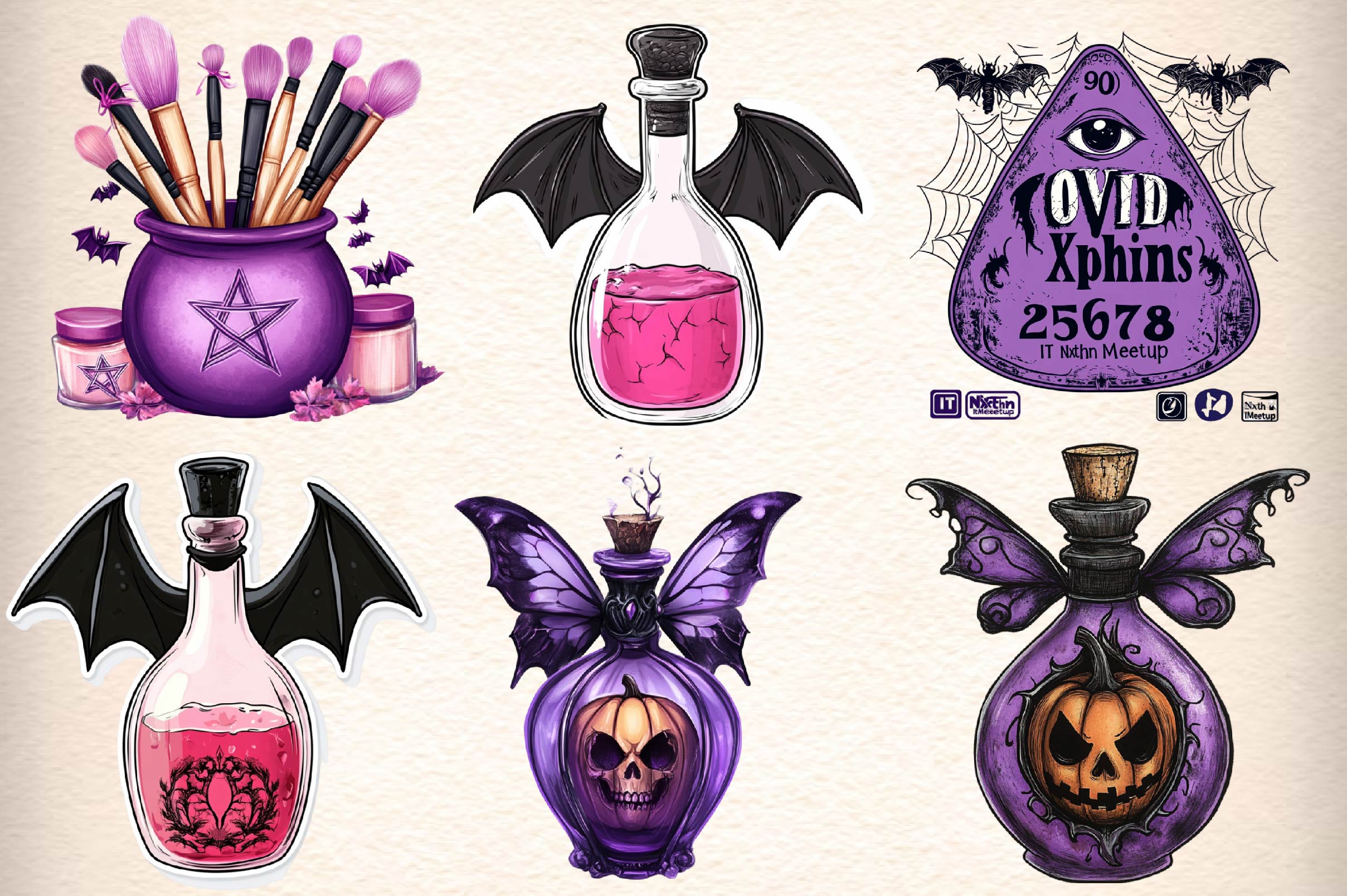Goth Cosmetics Clipart Bundle - CraftNest - Digital Crafting and Art
