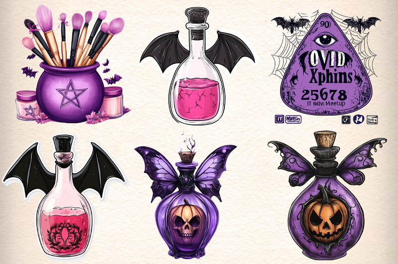 Goth Cosmetics Clipart Bundle - CraftNest - Digital Crafting and Art