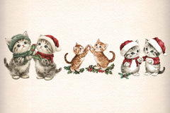 Cat Cute Christmas Clipart Bundle - CraftNest - Digital Crafting and Art
