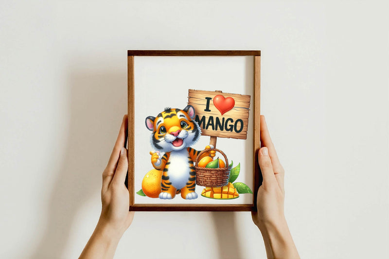 I Love Mango Animals Crochet 'S Clipart Bundle - CraftNest - Digital Crafting and Art
