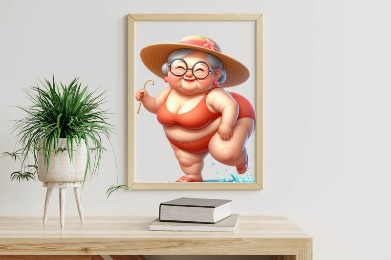 Funny Summer Grandma Clipart Bundle - CraftNest - Digital Crafting and Art