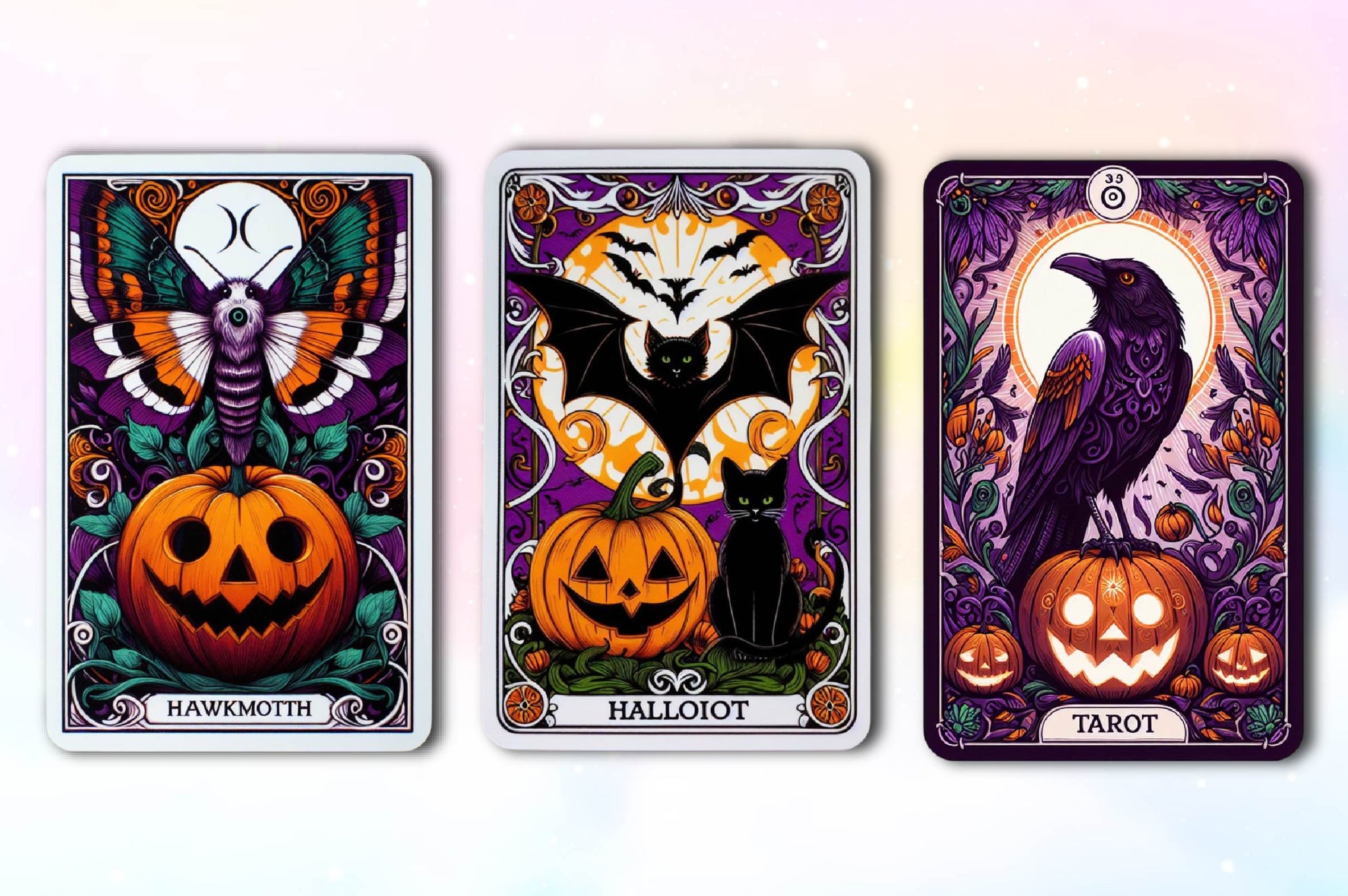 Halloween Animals Tarot Card Clipart Bundle - CraftNest - Digital Crafting and Art
