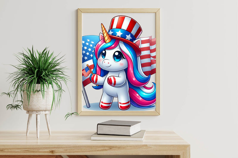 4Th Of July Unicorn Clipart Bundle - CraftNest - Digital Crafting and Art