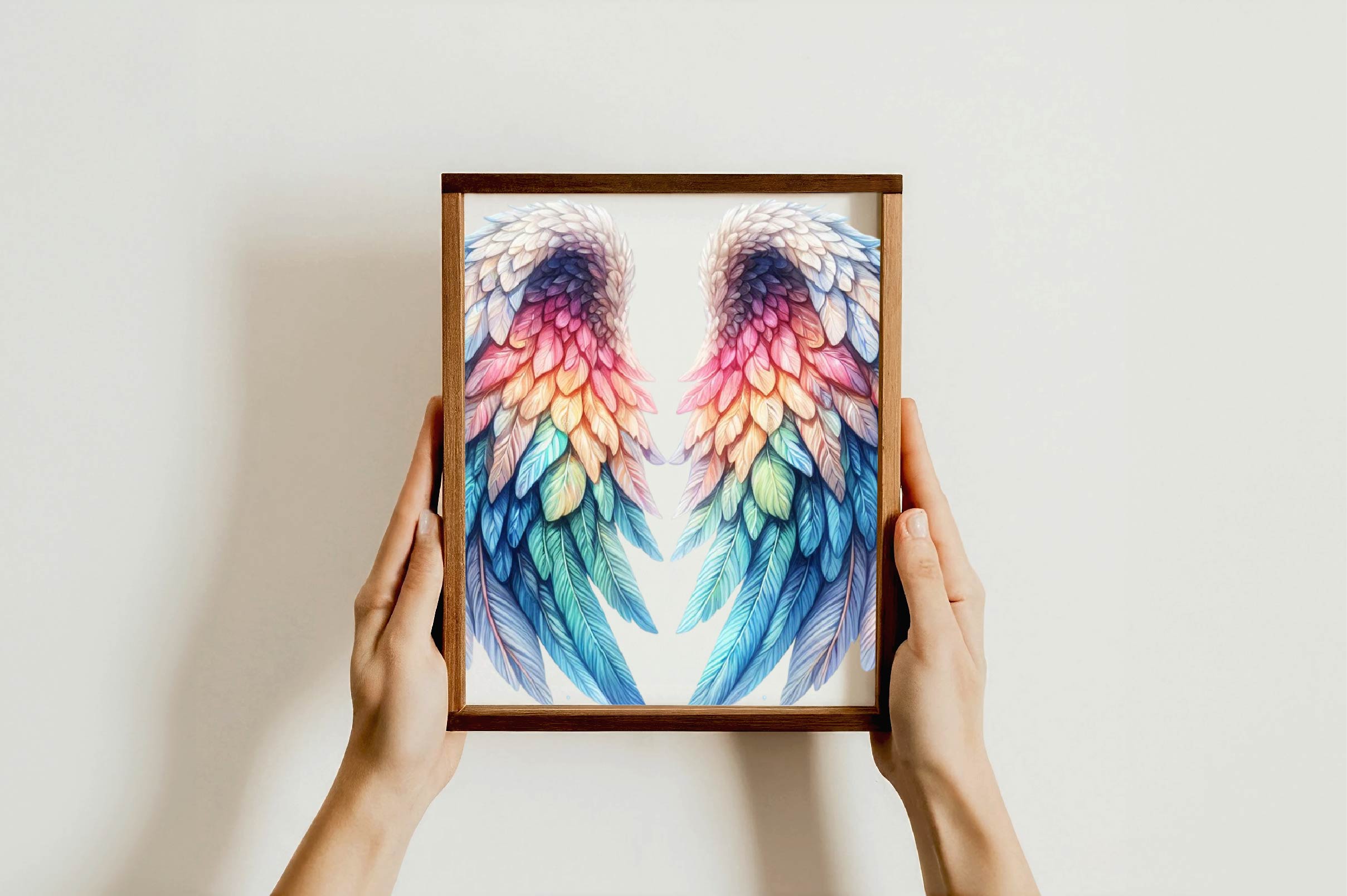 Colorful Angel Wings Clipart Bundle - CraftNest - Digital Crafting and Art
