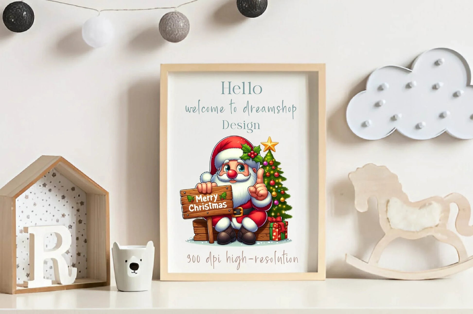 Cute Christmas Santa Clipart Bundle - CraftNest - Digital Crafting and Art