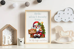 Cute Christmas Santa Clipart Bundle - CraftNest - Digital Crafting and Art