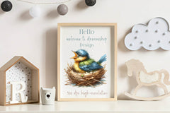 Bird Nest Clipart Bundle 1 - CraftNest - Digital Crafting and Art