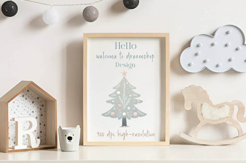 Nordic Christmas Tree Clipart Bundle - CraftNest - Digital Crafting and Art