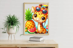 Funny Giraffe In Pool Party Clipart Bundle - CraftNest - Digital Crafting and Art