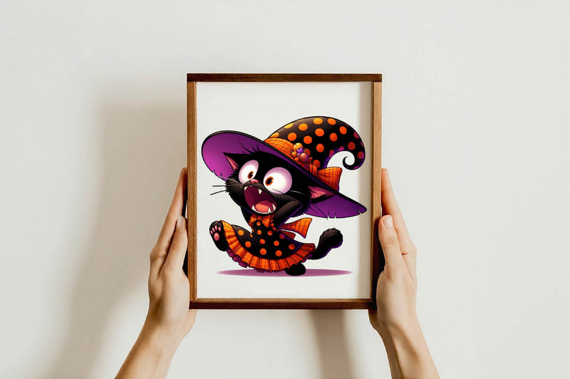 Halloween Black Cat Clipart Bundle 1 - CraftNest - Digital Crafting and Art