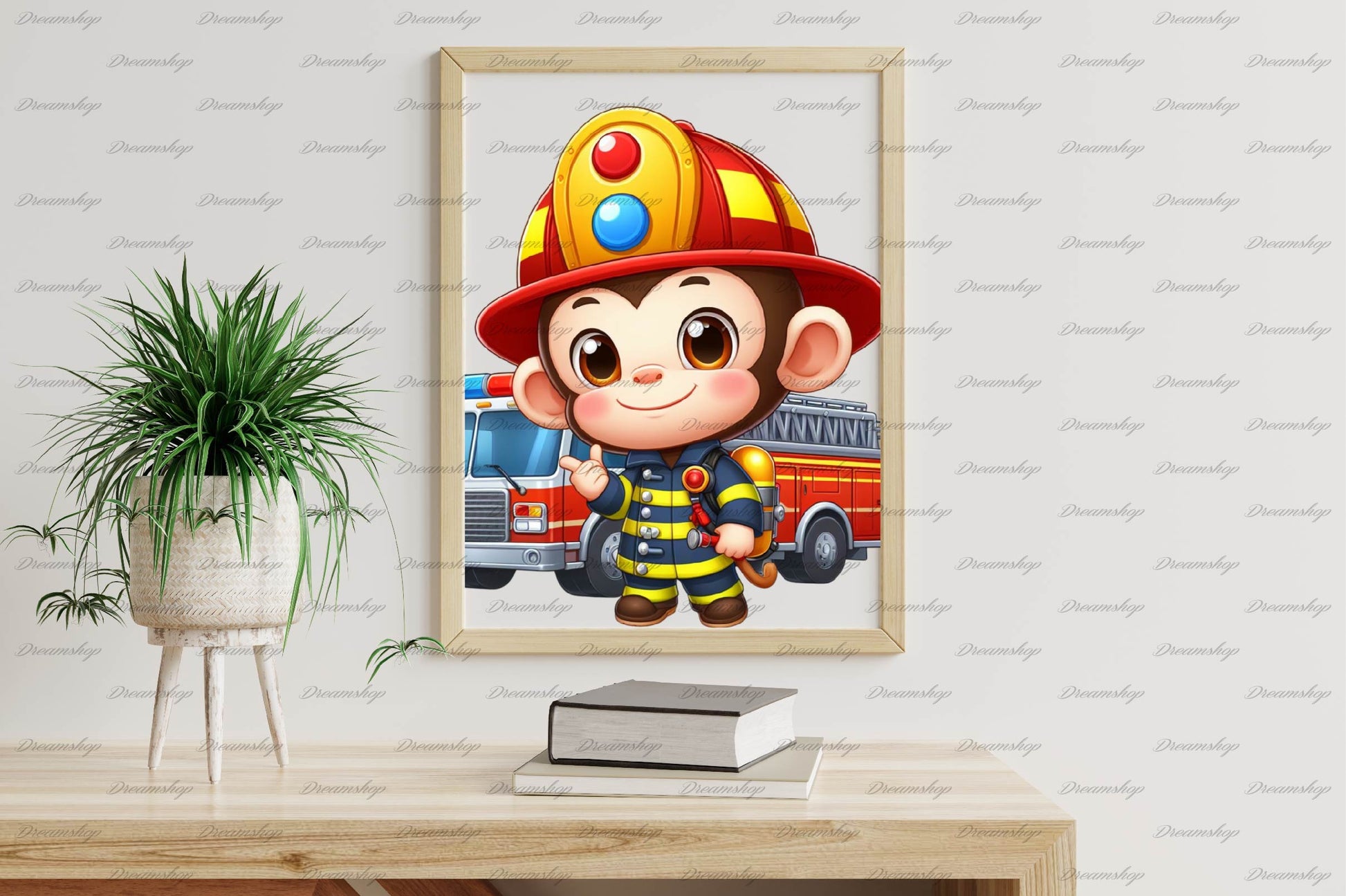 Cute Firefighters Animals Clipart Bundle - CraftNest - Digital Crafting and Art