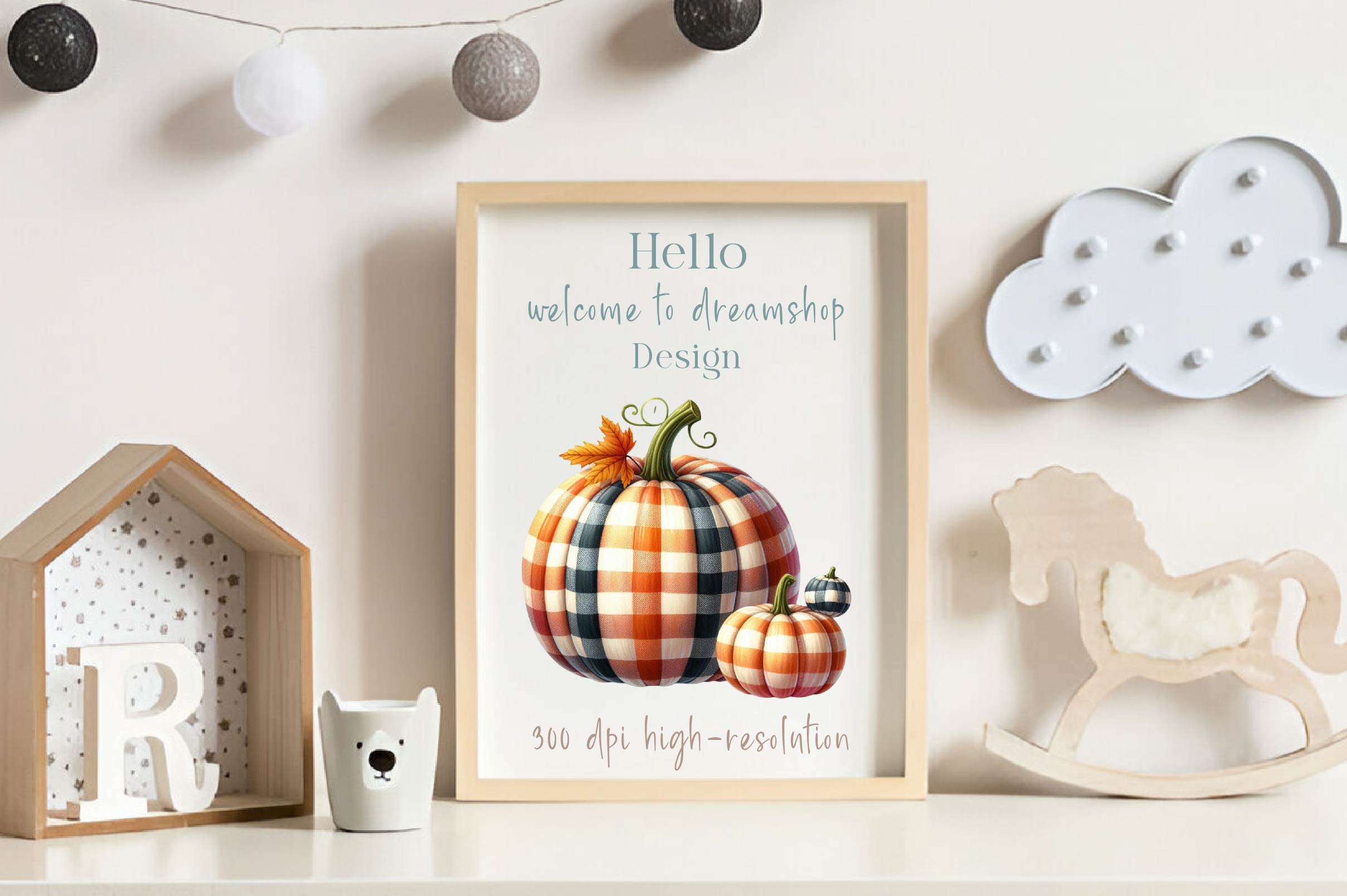 Checkered Pumpkin Clipart Bundle - CraftNest - Digital Crafting and Art