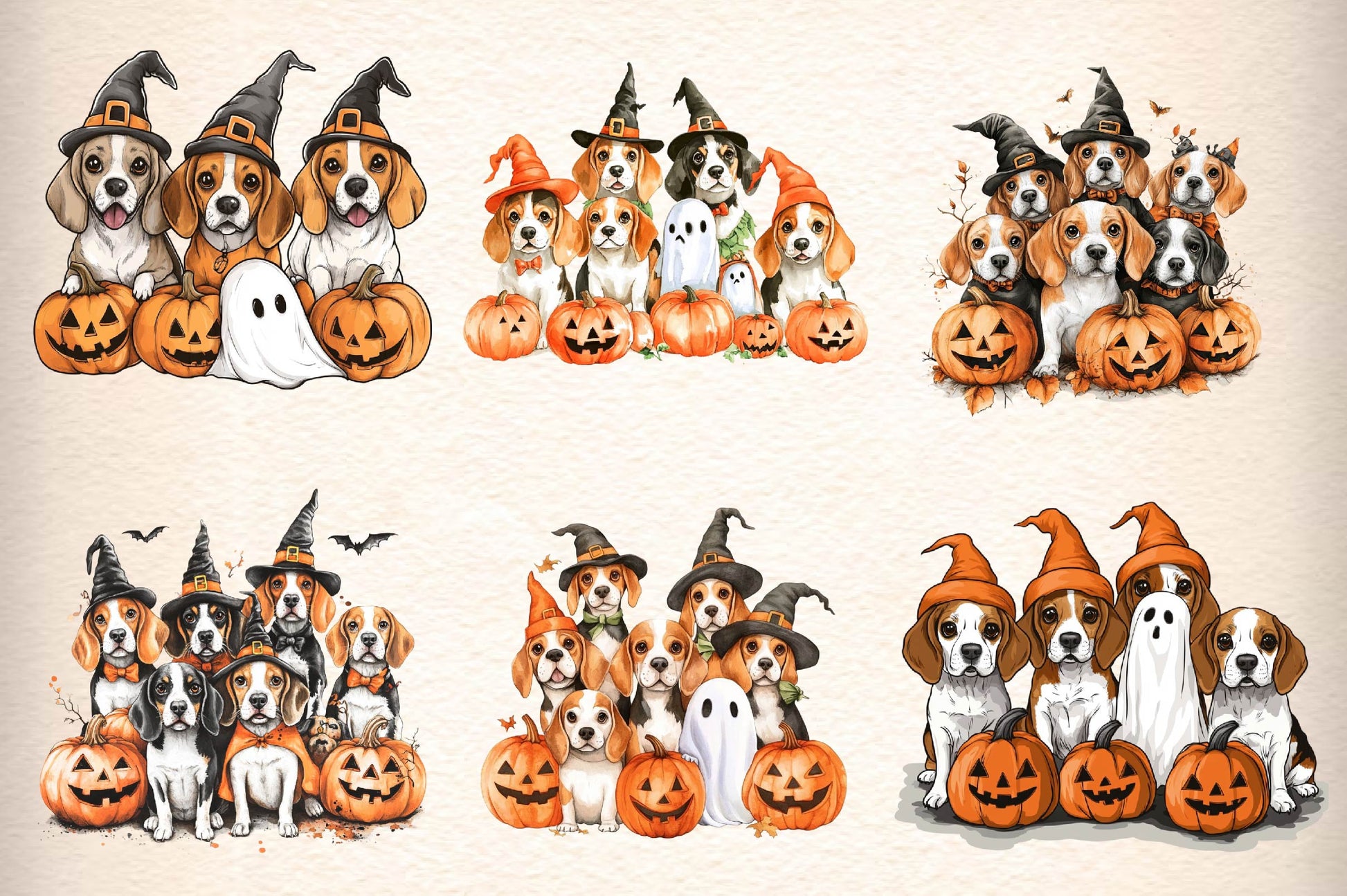Dogs Halloween Costumes Clipart Bundle - CraftNest - Digital Crafting and Art