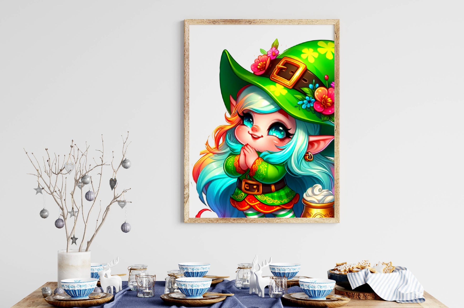 St Patricks Day Gnome Girl Clipart Bundle - CraftNest - Digital Crafting and Art