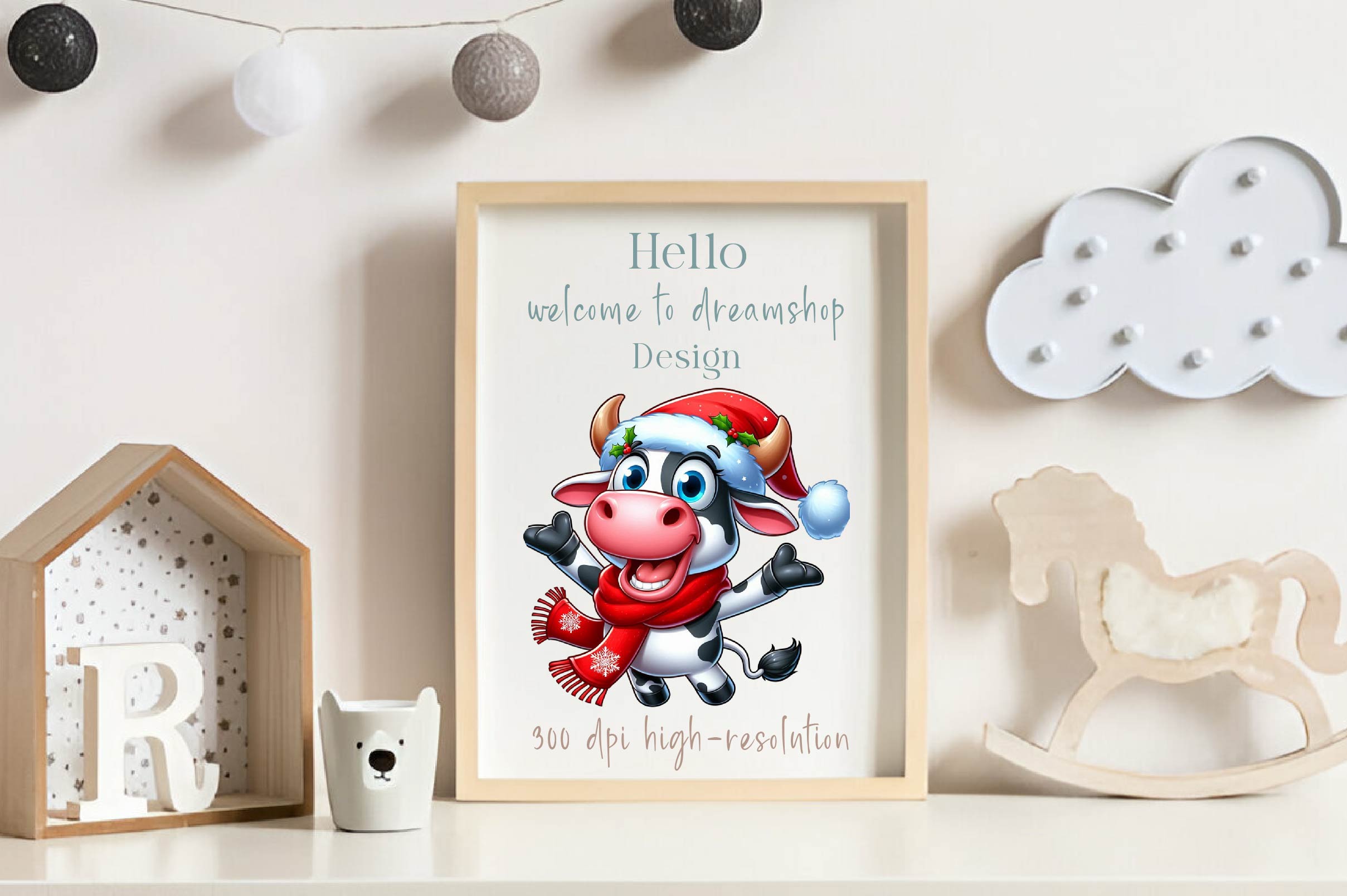 Funny Christmas Cow Clipart Bundle - CraftNest - Digital Crafting and Art