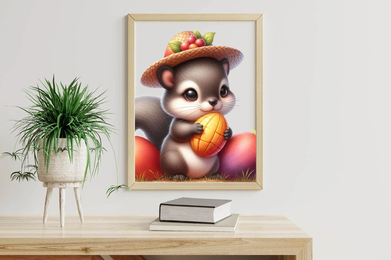 Cute Squirrels Clipart Bundle - CraftNest - Digital Crafting and Art