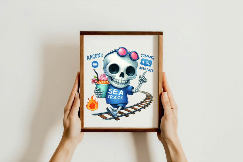 Funny Skeleton Sayings Summer Clipart Bundle - CraftNest - Digital Crafting and Art