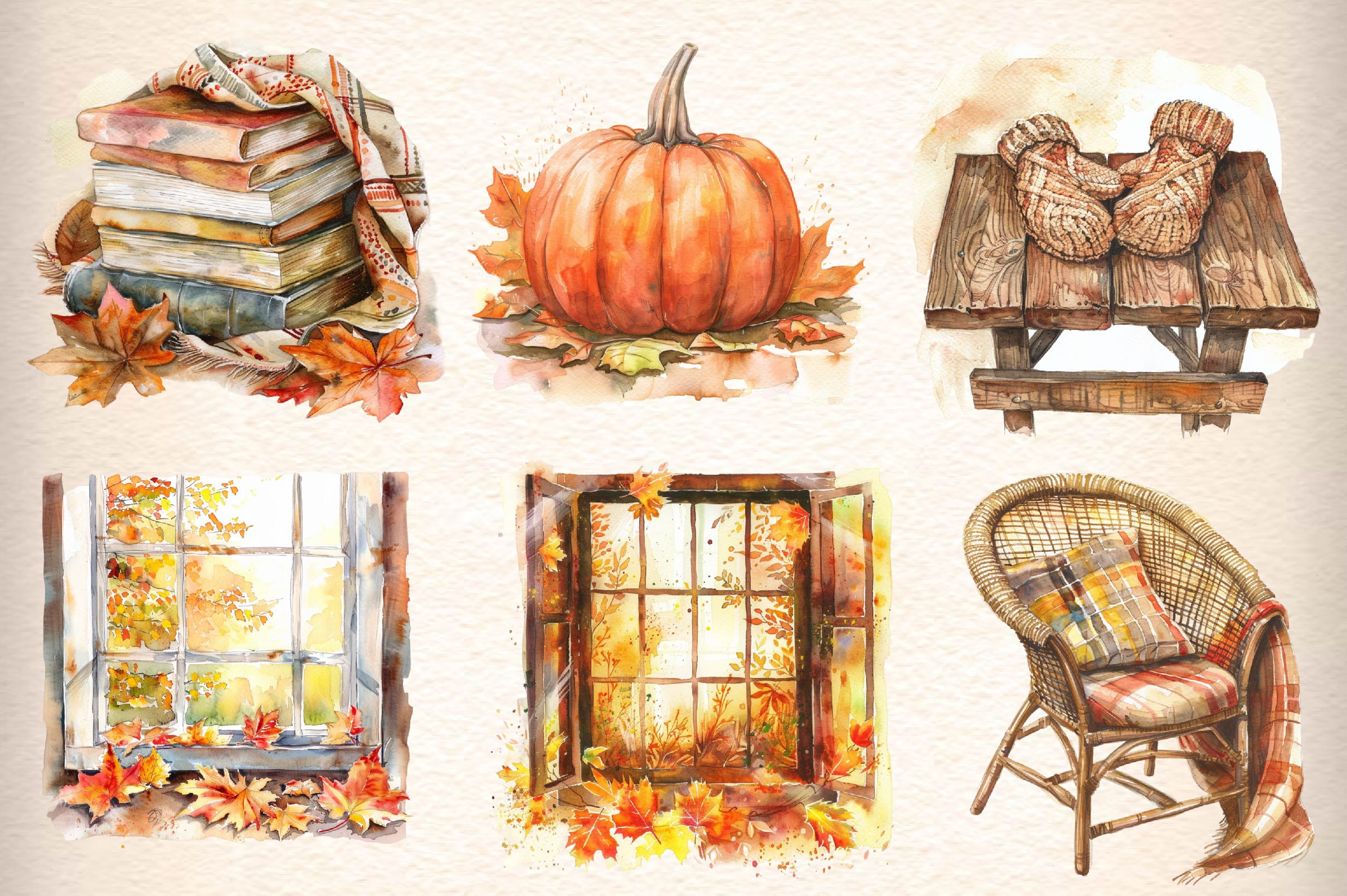 Autumn Clipart Bundle 3 - CraftNest - Digital Crafting and Art