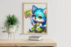 Cute Animals I Need Green Tea Clipart Bundle - CraftNest - Digital Crafting and Art