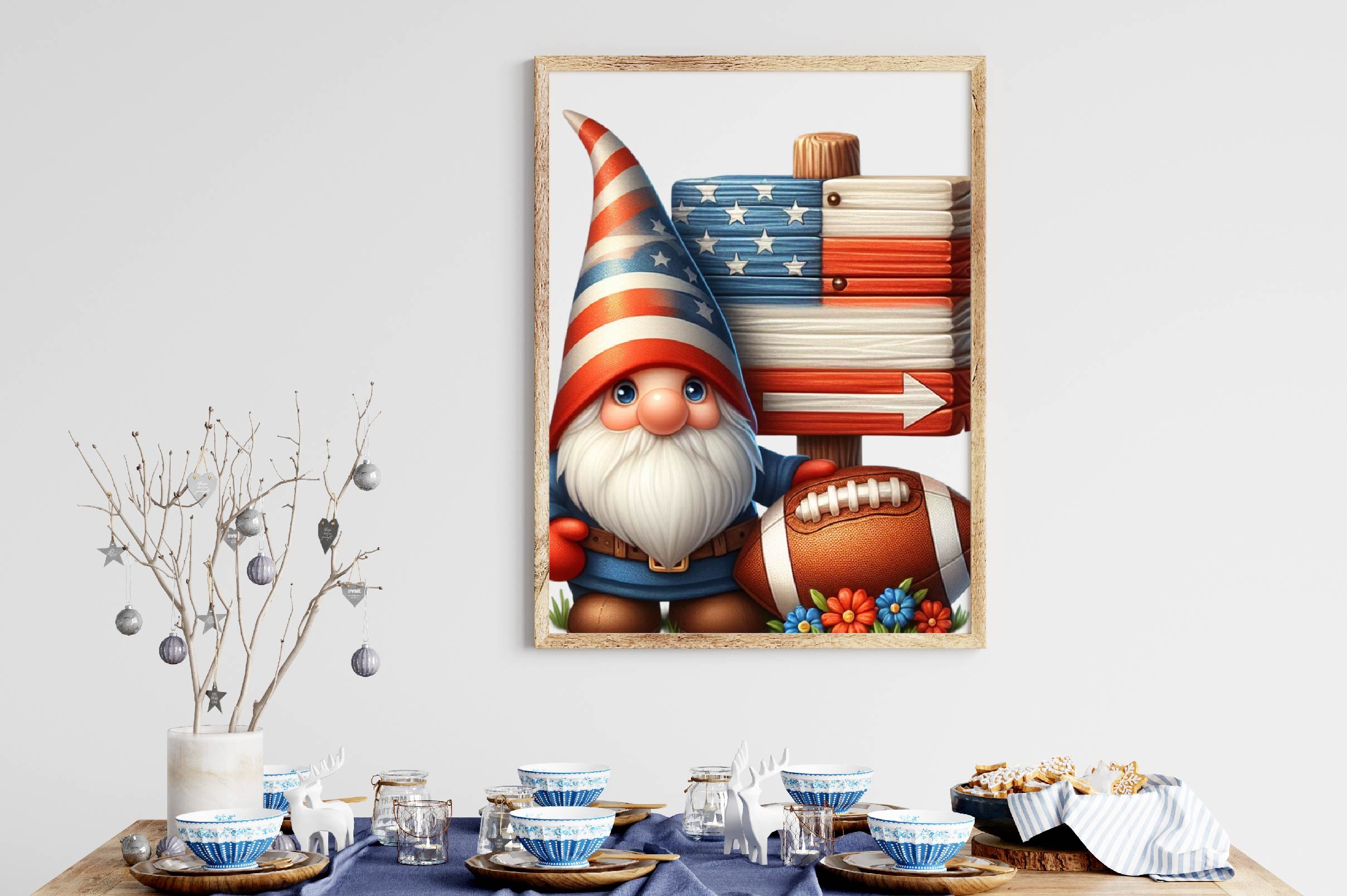 Adorable American Football Gnome Clipart Bundle - CraftNest - Digital Crafting and Art