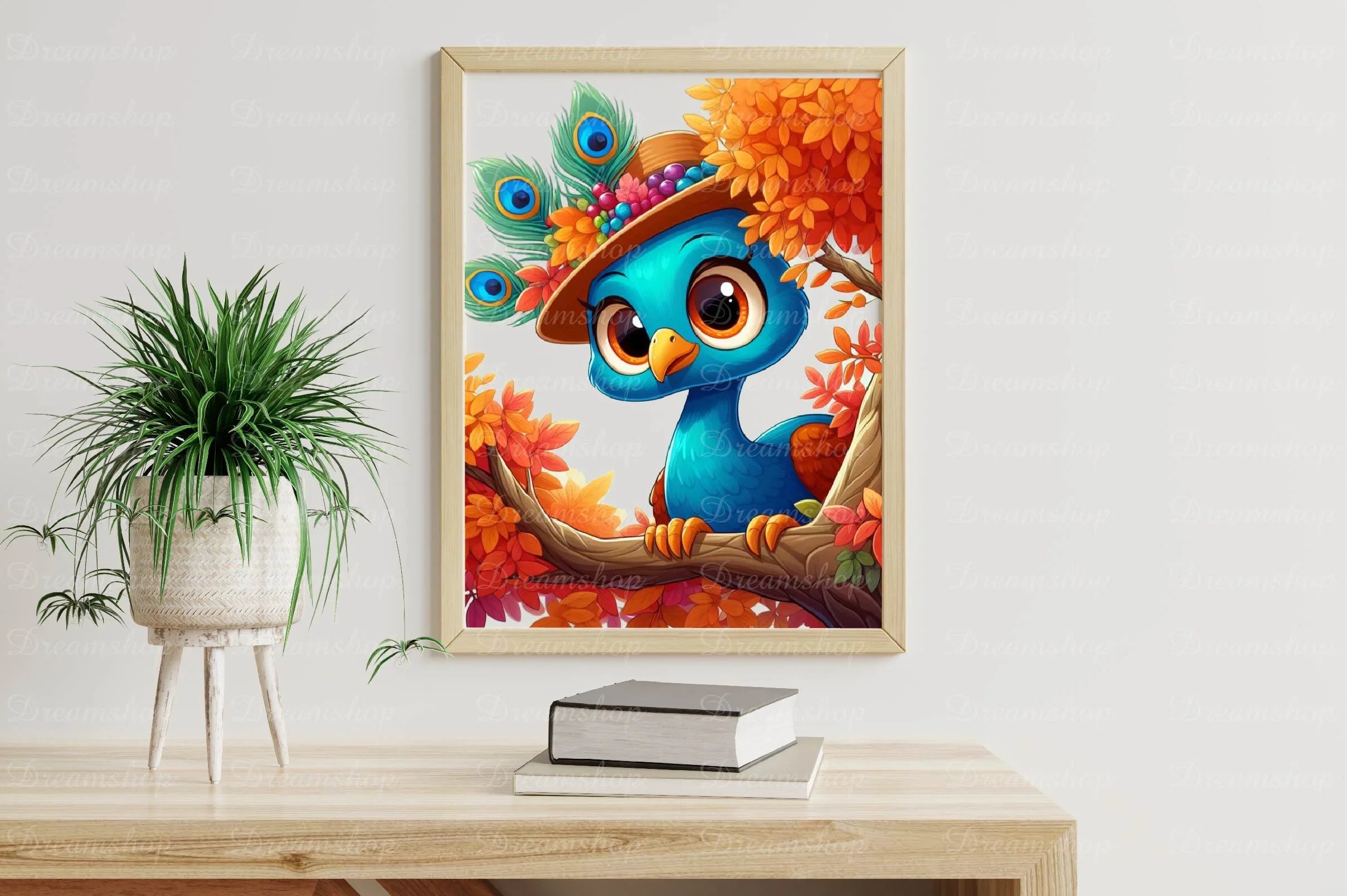 Cute Autumn Peacock Clipart Bundle - CraftNest - Digital Crafting and Art