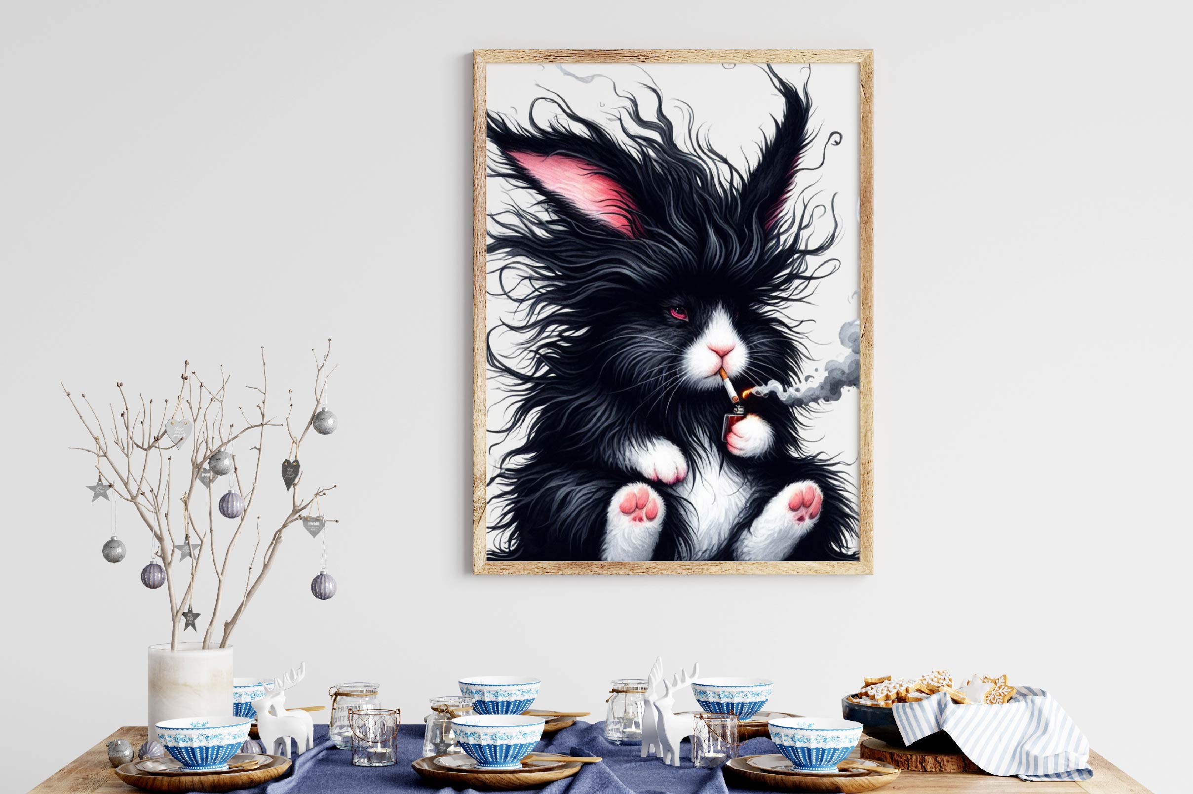 Creepy Black Bunny Clipart Bundle - CraftNest - Digital Crafting and Art