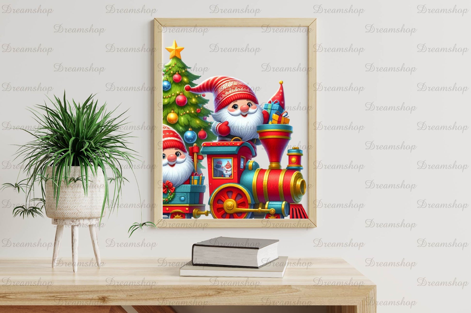 Christmas Train With Gnomes Clipart Bundle - CraftNest - Digital Crafting and Art