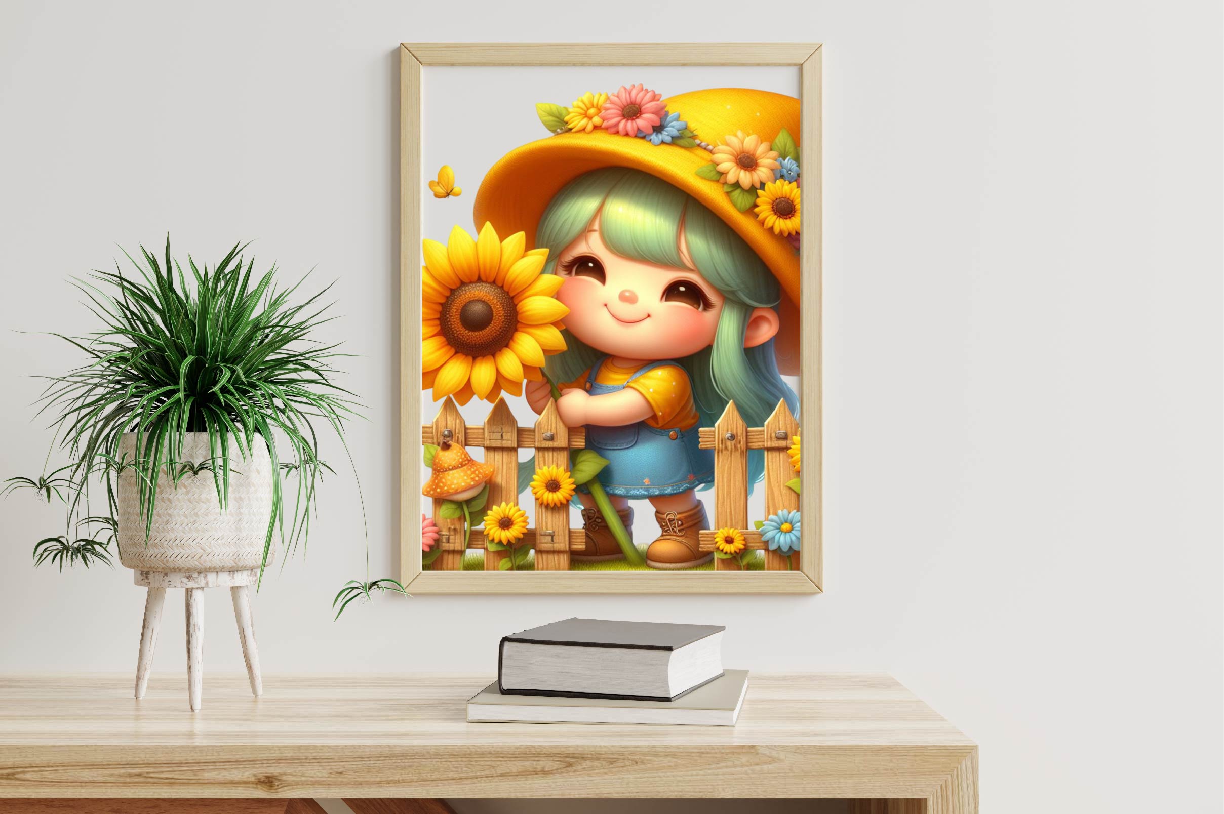 Sunflower Gnome Girl Clipart Bundle - CraftNest - Digital Crafting and Art