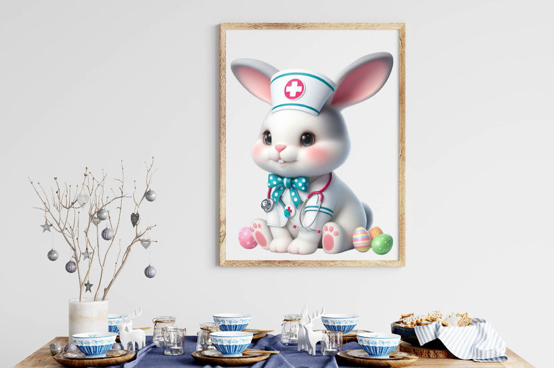 Bunny Nurse Easter Clipart Bundle - CraftNest - Digital Crafting and Art