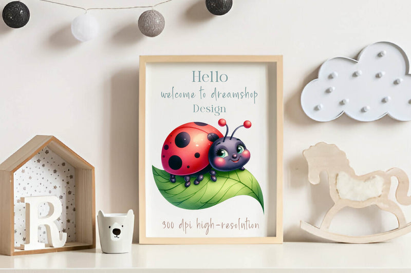 Happy Ladybug Clipart Bundle - CraftNest - Digital Crafting and Art