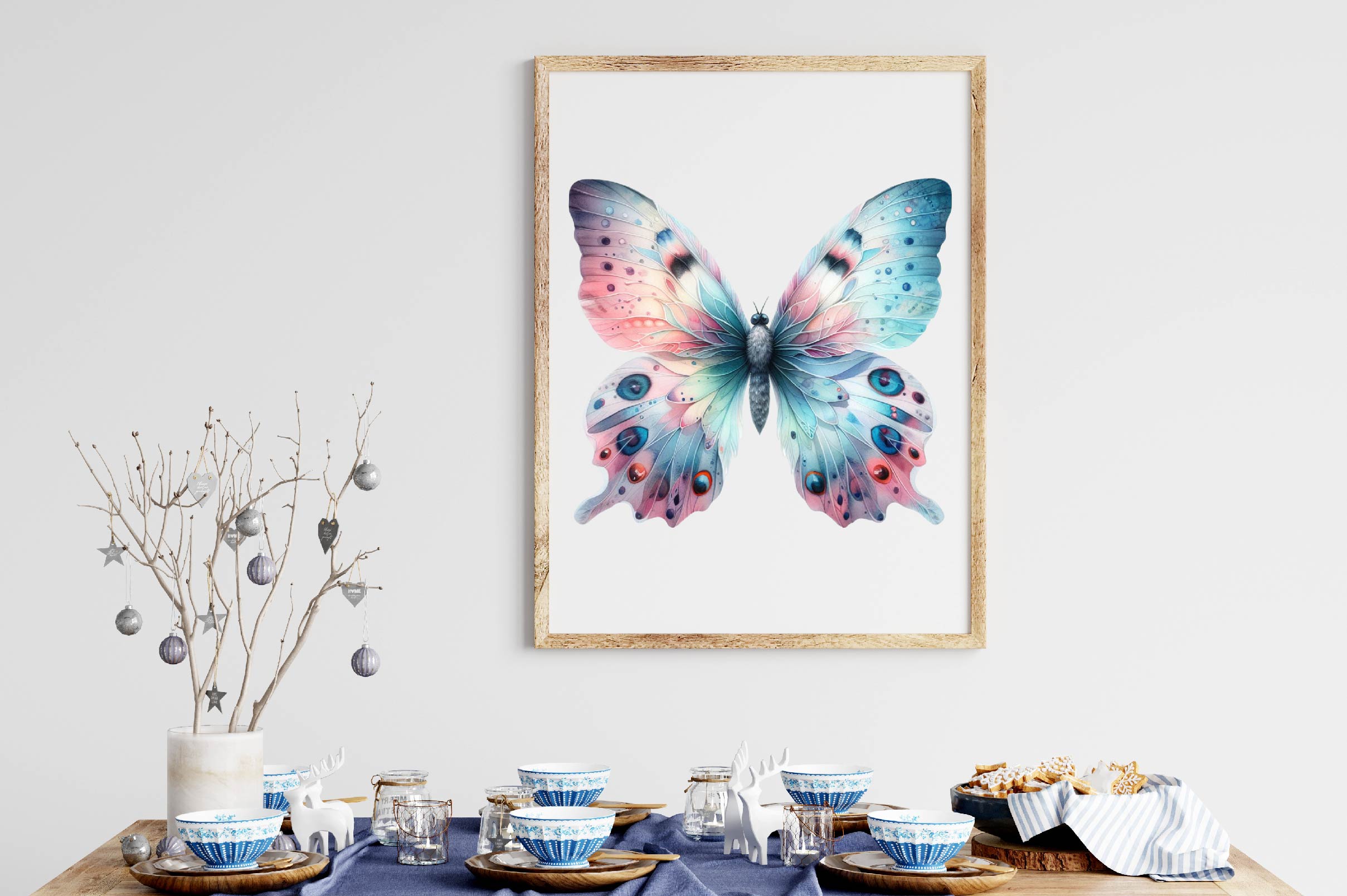 Painted Butterflies Clipart Bundle - CraftNest - Digital Crafting and Art