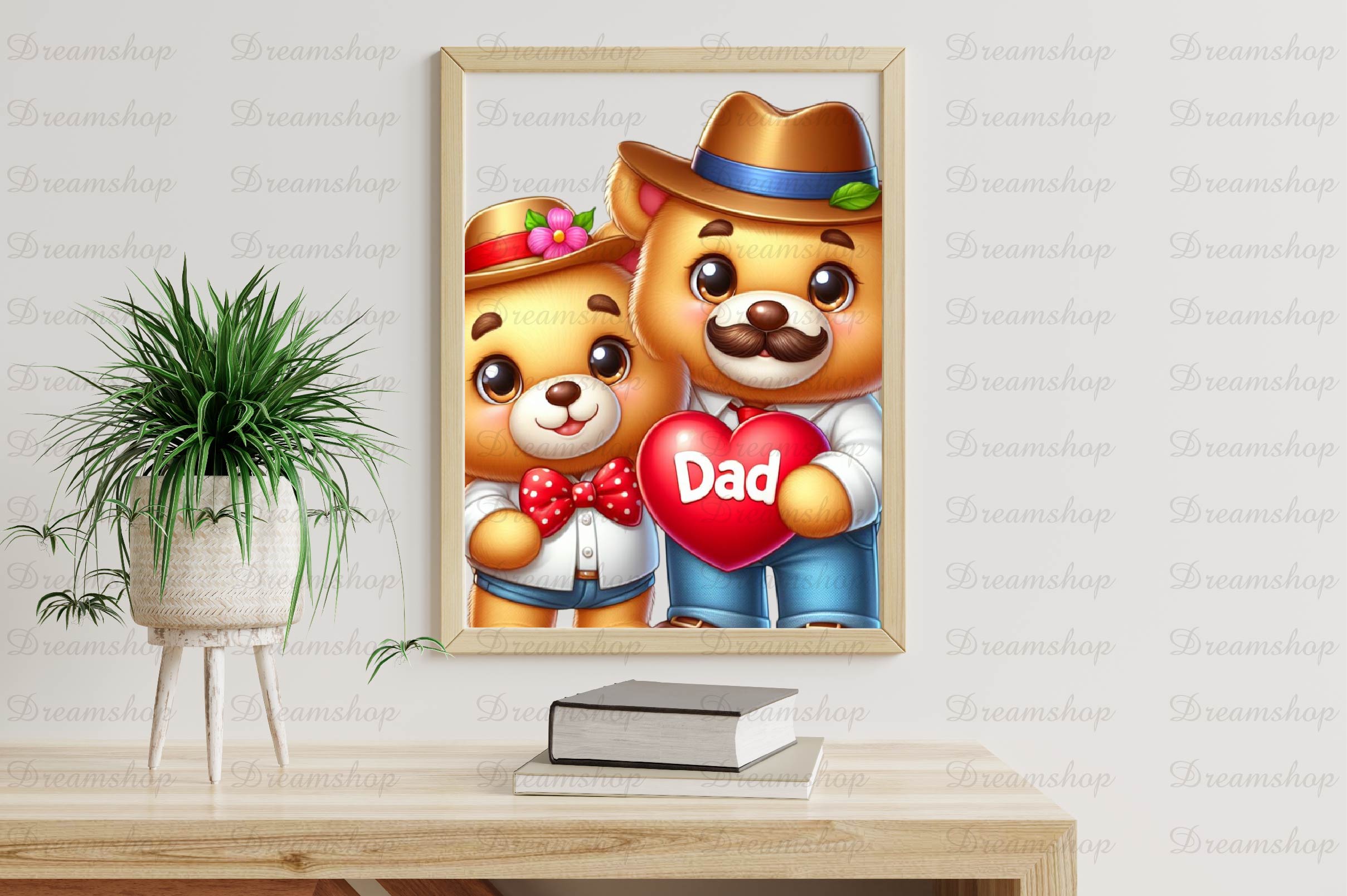 Father And Son Teddy Bear Clipart Bundle - CraftNest - Digital Crafting and Art