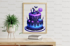 Halloween Party Cake Clipart Bundle - CraftNest - Digital Crafting and Art