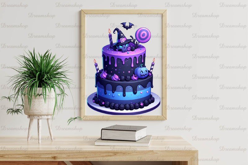 Halloween Party Cake Clipart Bundle - CraftNest - Digital Crafting and Art